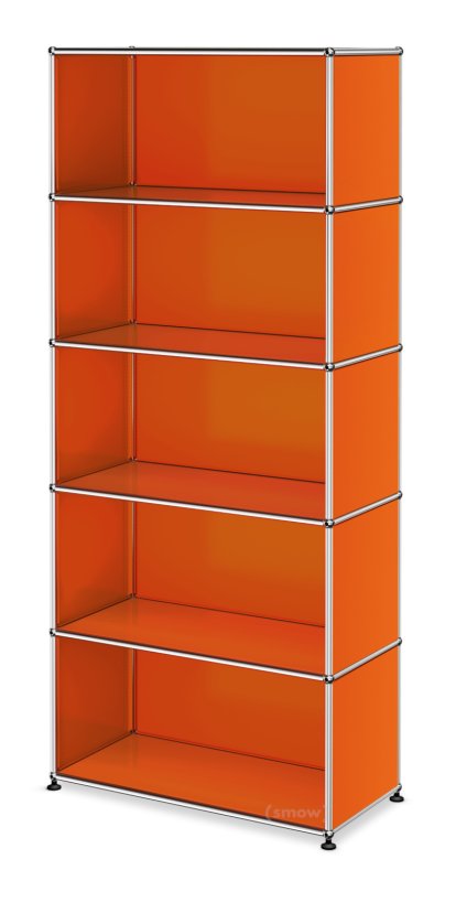 USM Haller Aktenregal offen, Reinorange RAL 2004