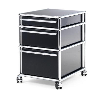 USM Haller Rollcontainer mit 3 Schubladen Typ 2 (mit Gegengewicht)