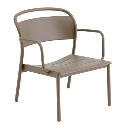 Linear Steel Loungestuhl, Taupe