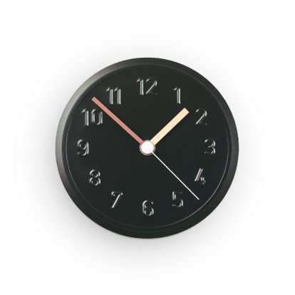 Alu Alu Wanduhr, Schwarz