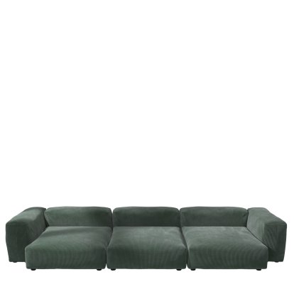 Vetsak Sofa Set 5, Cord velours - Hunter, Ohne Kissen