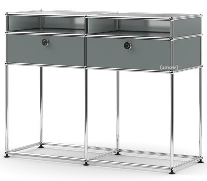 USM Haller Konsolentisch, Mittelgrau RAL 7005