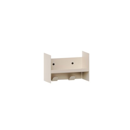 Pli Wandregal Slim, 20 cm, Creamweiß, Mit Haken