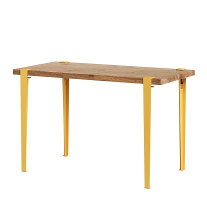 Tiptoe Esstisch Lobo, Eiche recycled, Brioche gelb