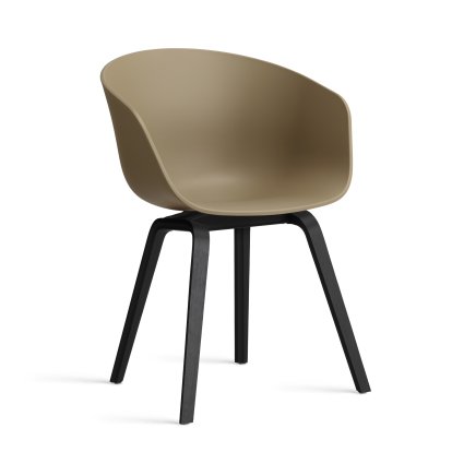 About A Chair AAC 22 Armlehnstuhl, Clay 2.0, Eiche schwarz lackiert