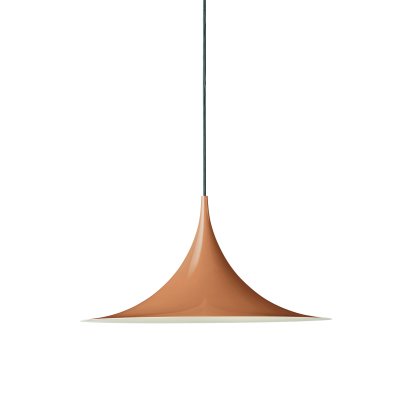 Semi Pendelleuchte, Ø 47 cm, Gerösteter Kürbis, glänzend