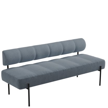 Daybe Dining Sofa, Brusvik 94 - graublau, Schwarz