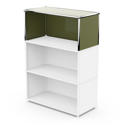 USM Haller Anbaupaket Vertikal 1, Olivgrün RAL 6003, 35 cm