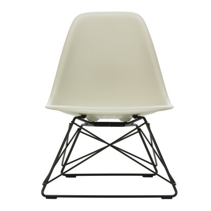 Eames Plastic Side Chair LSR, Kieselstein, Ohne Polsterung, Pulverbeschichtet basic dark