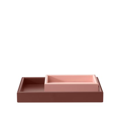 Arrange Tablett, 2er Set, S Ruby / M Masala