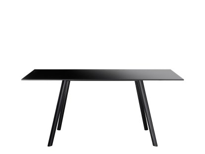 Pilo Tisch, 160 x 85 cm, Beine schwarz, Tischplatte schwarz