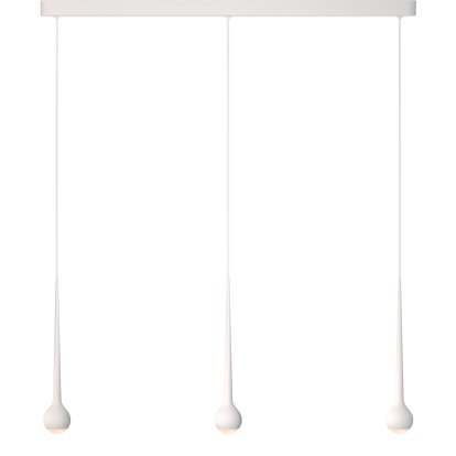 Falling Sun Pendelleuchte, White, 3 Schirme