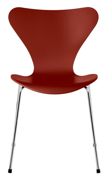 Serie 7 Stuhl 3107, Lack, Venetian red, Chrome
