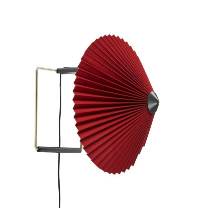 Matin Wandleuchte, Ø 300 mm, Oxide red, Brass polished