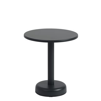 Linear Steel Couchtisch, Ø 42 x H 47 cm, Black