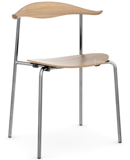 CH88T Stuhl, Edelstahl, Eiche Weißöl