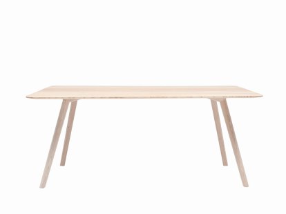 Meyer Esstisch, 160 x 92 cm, Esche gewachst mit Weißpigment