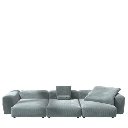 Vetsak Sofa Set 5, Cord velours - Mint, Mit Kissen