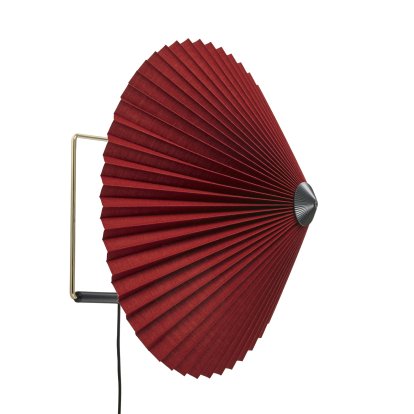 Matin Wandleuchte, Ø 380 mm, Oxide red, Brass polished