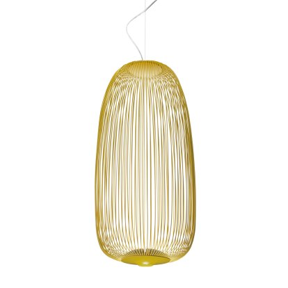 Spokes Pendelleuchte, Ø32,5 cm, Goldgelb, Nicht dimmbar