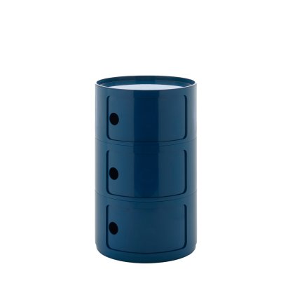 Componibili Container Big, 3 Fächer, Blau, Ohne Rollen