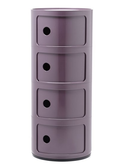 Componibili Container rund 4 Fächer, Violett