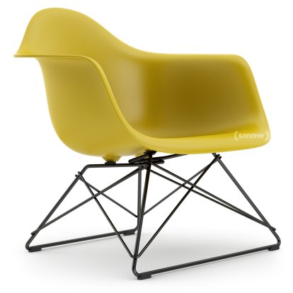 Eames Plastic Armchair LAR, Senf, Ohne Polsterung, Beschichtet basic dark
