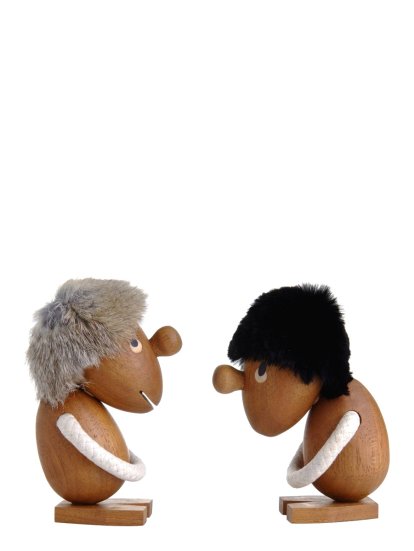 Optimist & Pessimist Holzfigur