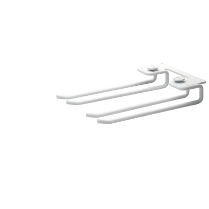 String System Glasaufhängungen (2er Set), B 13,5 x H 3 x T 20 cm, Weiß