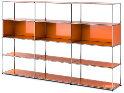 USM Haller Wohnzimmer Regal XL Typ 1, Reinorange RAL 2004