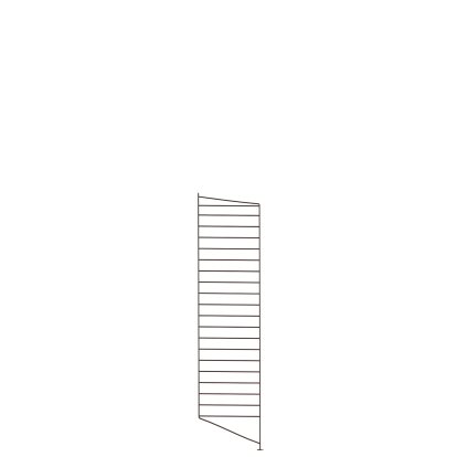 String System Bodenleiter, Einzeln, 115 x 30 cm, Dunkelbraun
