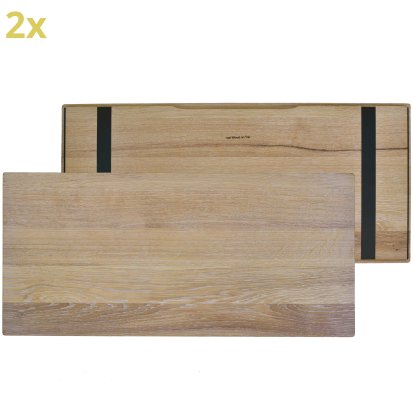 Holzauflage (2er Set) für USM Haller Regale, Größe L, 75 cm x 35 cm, Eiche, weißgeölt