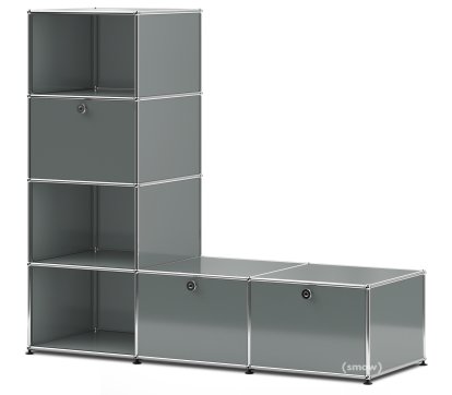 USM Haller Garderobenregal/Bank Typ 1, Mittelgrau RAL 7005