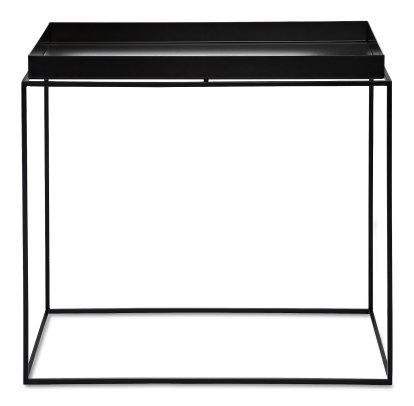 Tray Beistelltisch, H 50/54 x B 40 x T 60 cm, Black