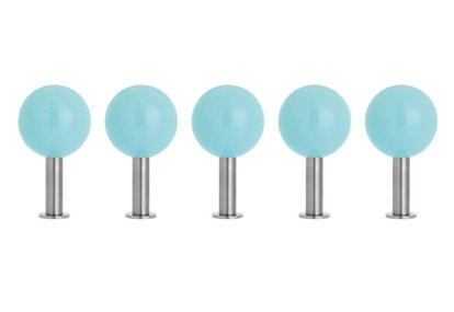 Dots Wandhaken 5er Set, Sky