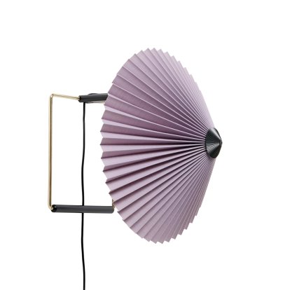 Matin Wandleuchte, Ø 300 mm, Lavender, Brass polished