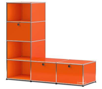 USM Haller Garderobenregal/Bank Typ 1, Reinorange RAL 2004