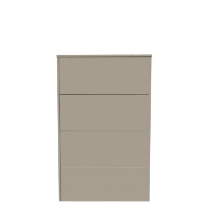 Aventa Sideboard mit Schubkasten, 60 cm, 4 Höhenraster, Melamin steingrau, Kunststoffgleiter