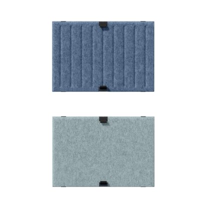 USM Soft Panel Duo für USM Haller Regale, 50 cm x 35 cm, Blau / Hellblau