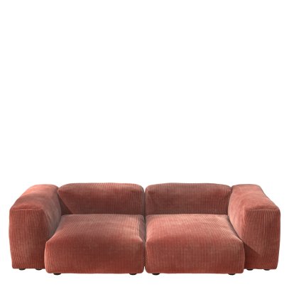 Vetsak Sofa Set 2, M, Cord velours - Brick, Ohne Kissen