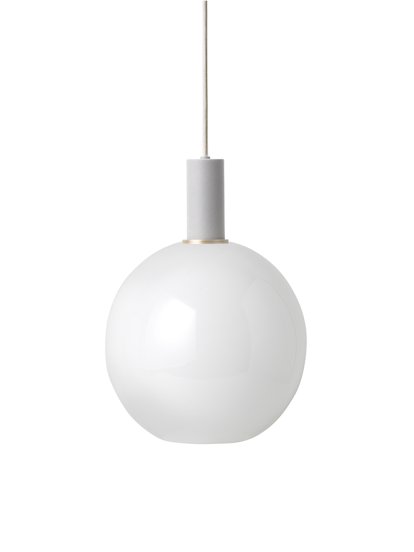 Collect Lighting, Niedrig, Light grey, Opal Sphere, Weiß