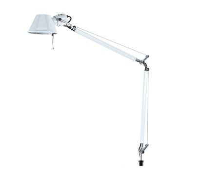 Tolomeo Tischleuchte, Weiß, mit USM-Haltezapfen für USM Haller Adaptionspunkt, Halogenlampe
