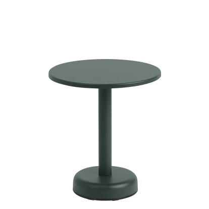 Linear Steel Couchtisch, Ø 42 x H 47 cm, Dark green