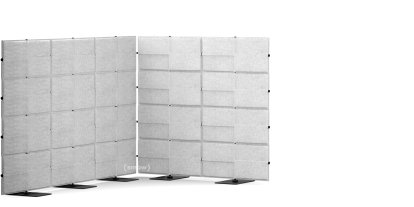 USM Privacy Panels Akustikecke, 1,50 m (2 Elemente), 1,44 m (4 Elemente), 2,25 m (3 Elemente), Hellgrau