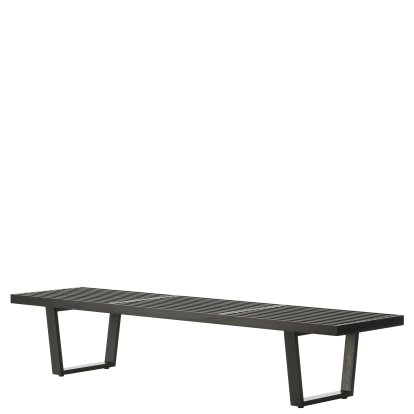 Nelson Bank, 183,7 x 46,9 x 35,3 cm, Esche schwarz