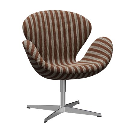Swan Chair, Sonderhöhe 48 cm, Voulez-vous, 002 - Terracotta / beige