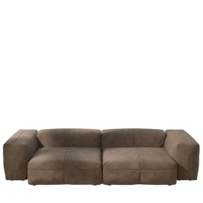 Vetsak Sofa Set 2, L, Leather - Cacao, Ohne Kissen