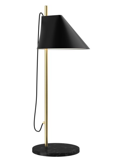 Yuh Tischleuchte, Schwarz/Messing