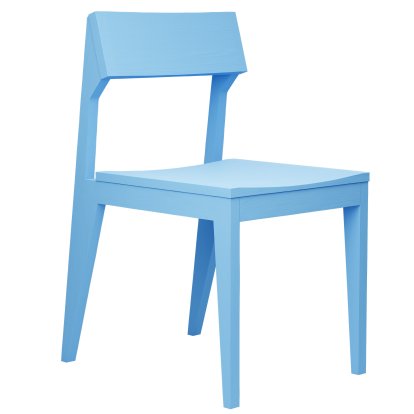 Schulz Stuhl, Esche himmelblau , Ungepolstert