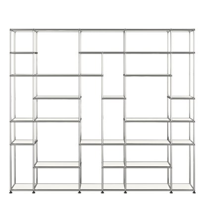 USM Haller Wohnzimmer Regal XXL, Reinweiß RAL 9010